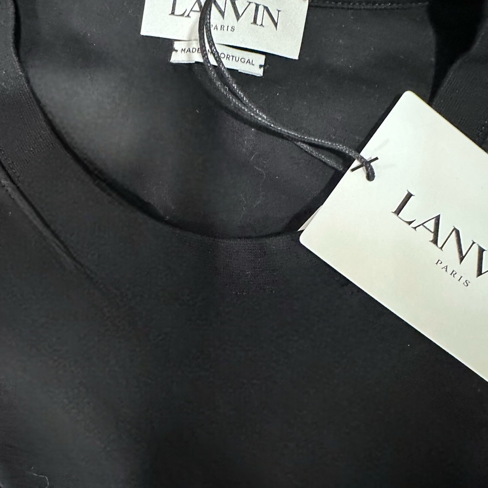 Bnwt men’s large LANVIN BLACK ON BLACK SHIRT